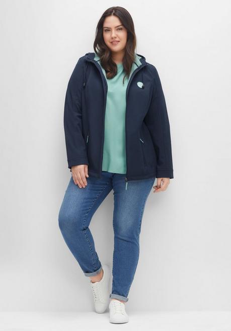 sheego Softshell-Jacke mit Fleece-Innenseite - nachtblau sheego Fabrik Onlineshop