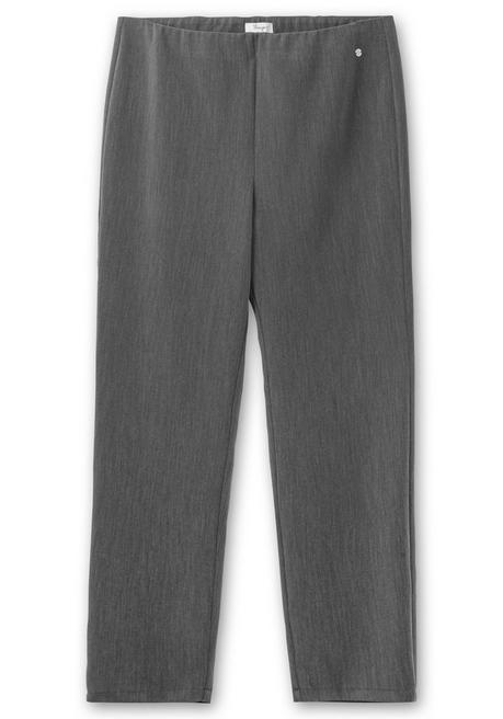 sheego Schmale Hose mit Schlupfbund, in melierter Optik - anthrazit meliert sheego Kauf eins, bekomm eins gratis