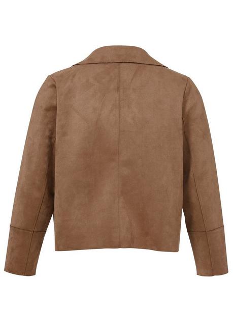 VIA APPIA DUE Kurze Bikerjacke in offener Form, mit Reverskragen - taupe sheego Wochenangebot
