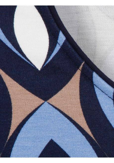 VIA APPIA DUE Bedrucktes Langarmshirt mit Rundhalsausschnitt - indigo gemustert sheego Neueste Stile