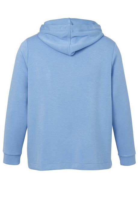 VIA APPIA DUE Kapuzensweatjacke aus Scuba, mit Strassdetails - rauchblau sheego Bis zu 50% Rabatt