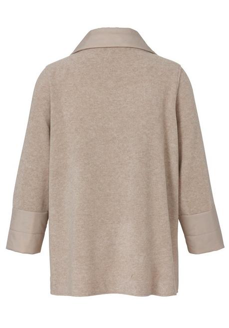 VIA APPIA DUE Mantel mit großem Kragen und Steppdetails - taupe sheego Bis zu 65% Rabatt