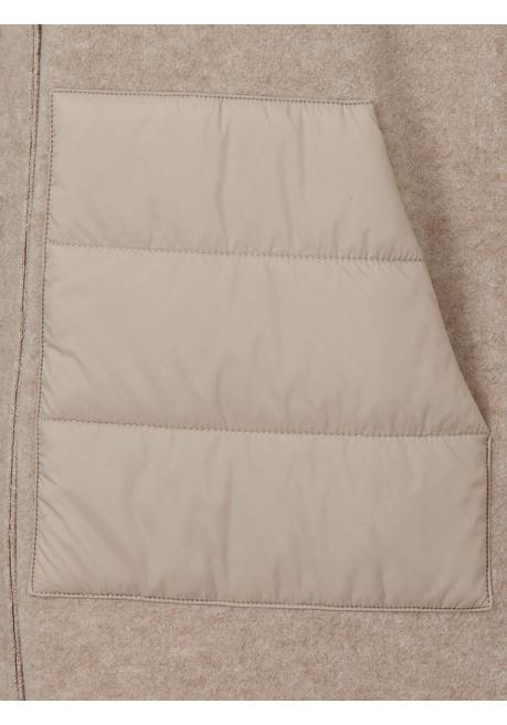 VIA APPIA DUE Mantel mit großem Kragen und Steppdetails - taupe sheego Bis zu 65% Rabatt