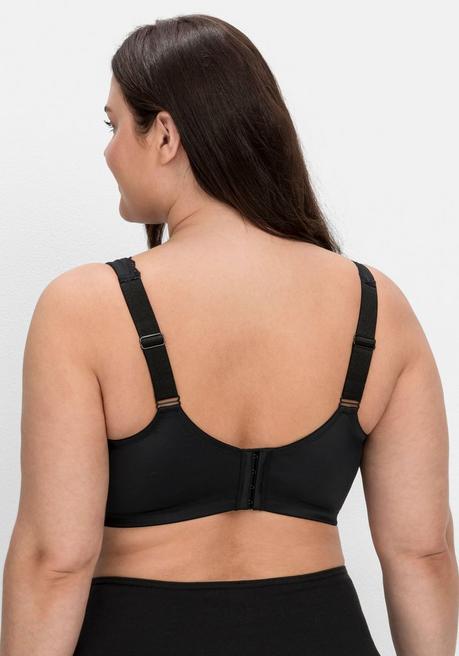 sheego Doppelpack Bügel-BHs mit Spitzenborten - schwarz+weiß sheego Discount Store für neue Produkte