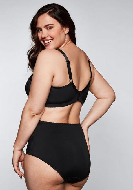 sheego Bügel-BH mit leicht transparenter Spitze - schwarz sheego Black Friday Preise