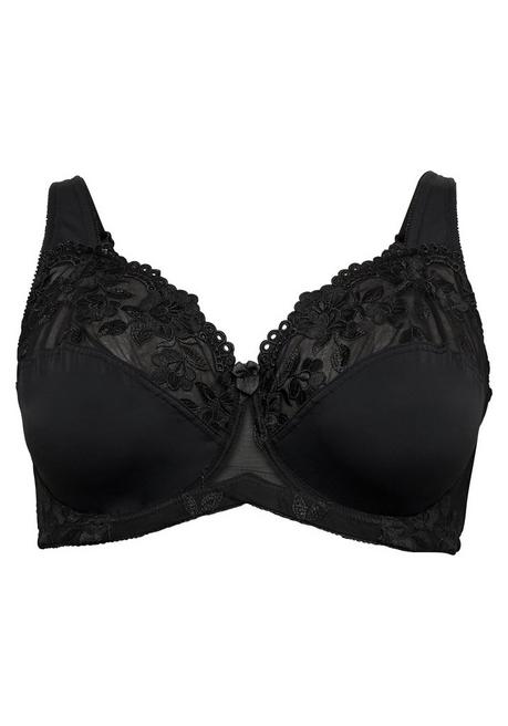 sheego Bügel-BH mit leicht transparenter Spitze - schwarz sheego Black Friday Preise