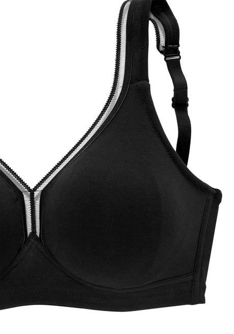 PETITE FLEUR T-Shirt-BH - schwarz+weiß sheego Im Verkauf
