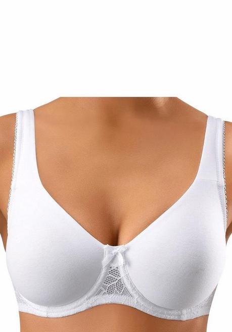 NUANCE Doppelpack T-Shirt BHs - schwarz+weiß sheego Auslauf