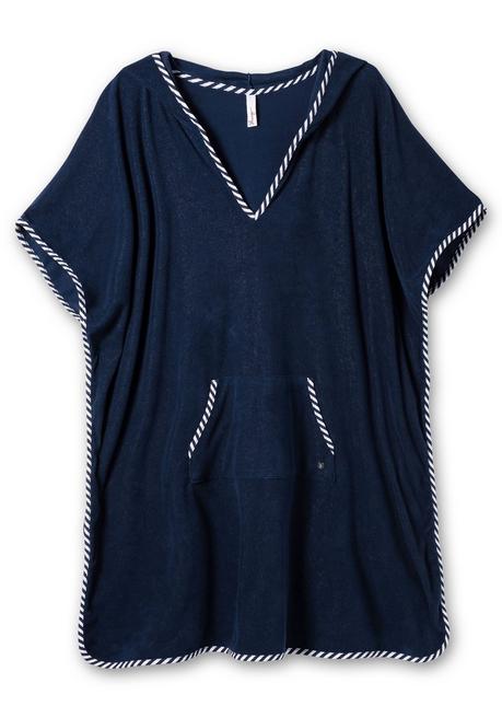 sheego Bade-Poncho mit Kapuze, aus Frottee - marine sheego Blitzverkäufe