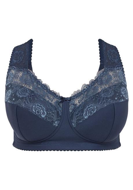sheego BH ohne Bügel mit wattierten Cups - saphir sheego Kostenloser Versand