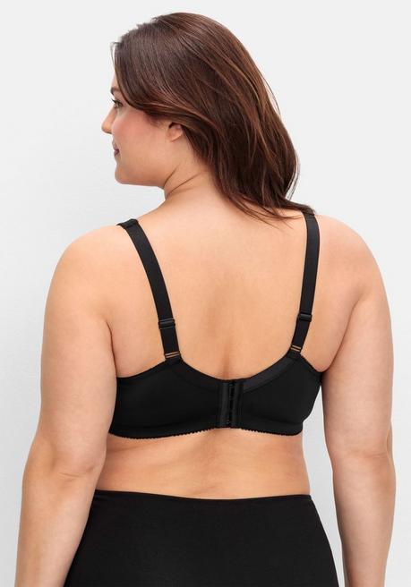 sheego Spitzen-BH mit Bügeln und wattierten Cups - schwarz sheego Fabrik Onlineshop