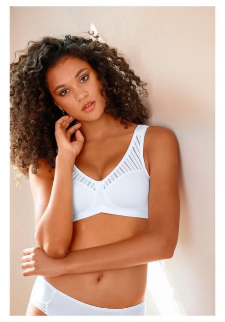NUANCE Soft-BH - weiß+schwarz sheego Flash Sale