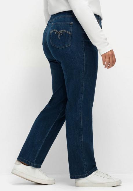 sheego x Collection L. Gerade Jeans in 5-Pocket-Form - blue Denim sheego Zeitlich begrenztes Angebot