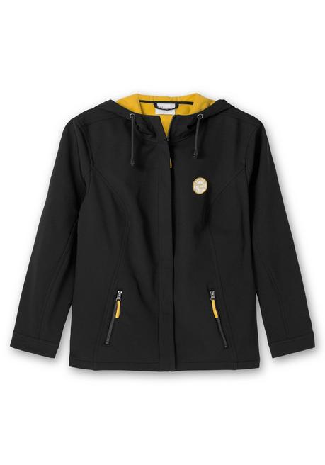 sheego Softshell-Jacke mit Fleece-Innenseite - schwarz sheego Exklusive Angebote