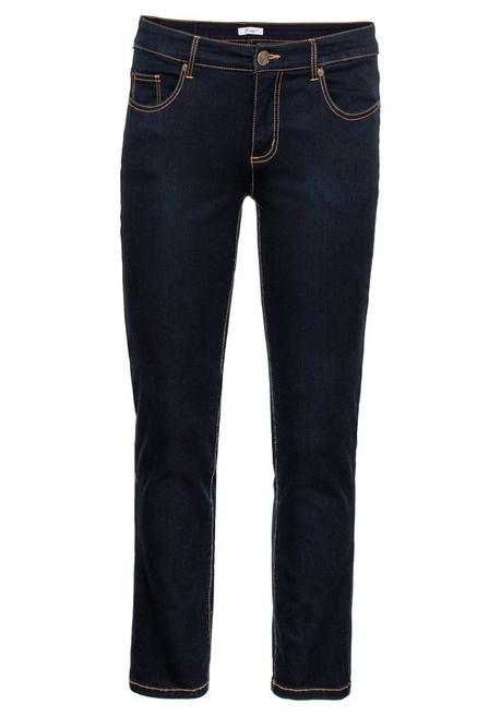 sheego Schmale Stretch-Jeans im 5-Pocket-Stil - blue black Denim sheego Super Sparpreis