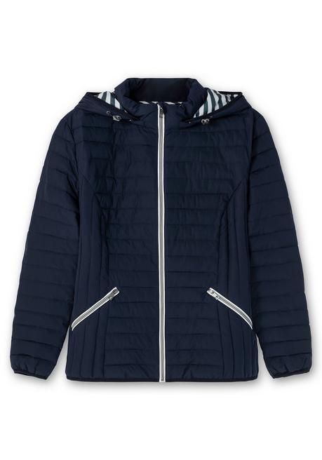 sheego Leichte Steppjacke mit abnehmbarer Kapuze - nachtblau sheego JETZT KAUFEN