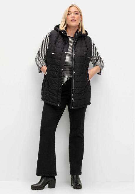 sheego Bootcut Stretch-Jeans mit Bodyforming-Effekt - black Denim sheego Bis zu 50% Rabatt