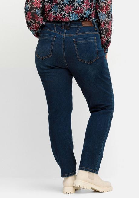 sheego Schmale Jeans in Curvy-Schnitt PIA, in 5-Pocket-Form - dark blue Denim sheego Riesige Rabatte