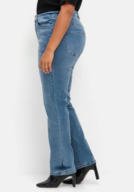 sheego Gerade Stretch-Jeans mit Bodyforming-Effekt - blue Denim sheego Fabrikladen