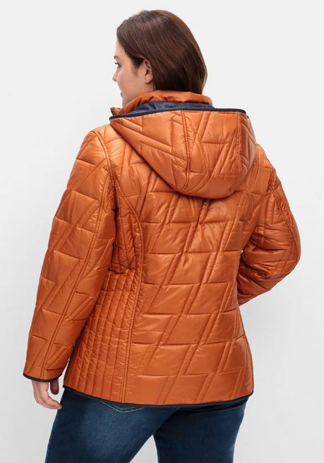 sheego Wendesteppjacke mit Kapuze und Stehkragen - cognac sheego Rabatte dieses Monats