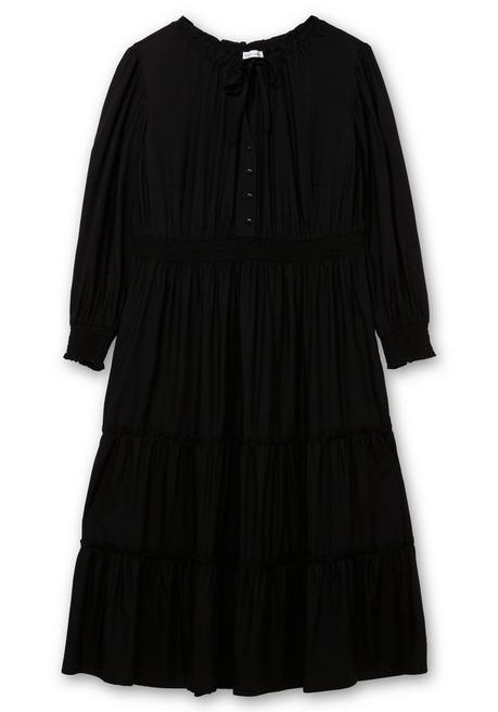 sheego by Joe Browns Maxikleid mit Smokbund und Volantrock - schwarz sheego Günstiger Verkauf