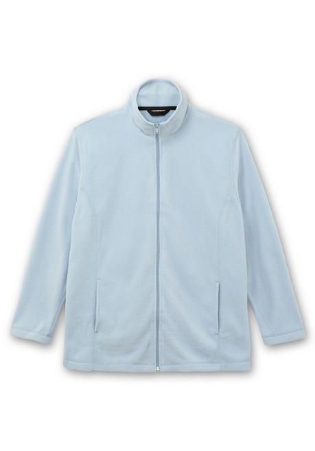 sheego Kuschelige Fleecejacke mit Reißverschluss - bleu sheego Begrenztes Angebot