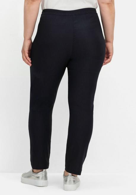sheego Gerade Bengalinhose mit hohem Schlupfbund - marine sheego Online Shopping