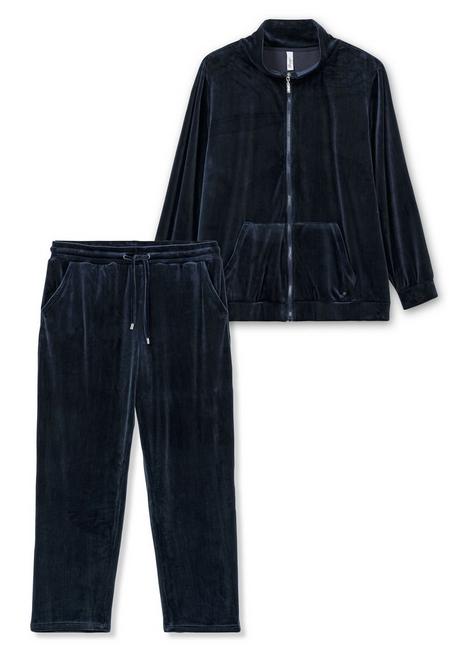 sheego Nicki-Hausanzug aus Jacke und Hose - nachtblau sheego Muttertagsangebot