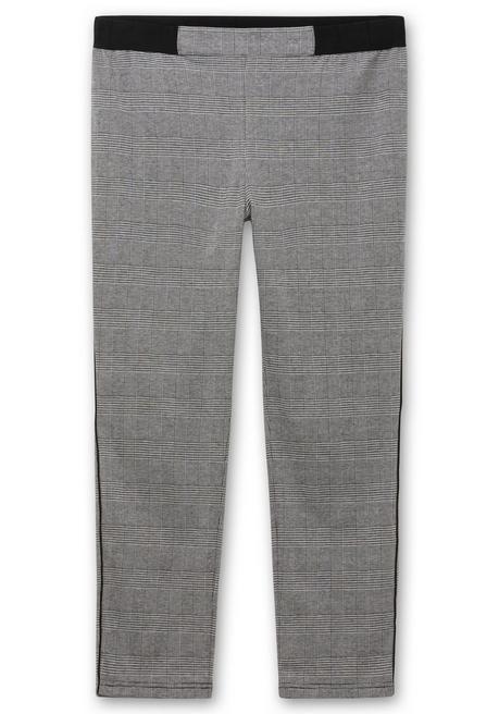 sheego Schmale Hose mit grafischem Muster und Stretchbund - grau gemustert sheego Bis zu 55% Rabatt