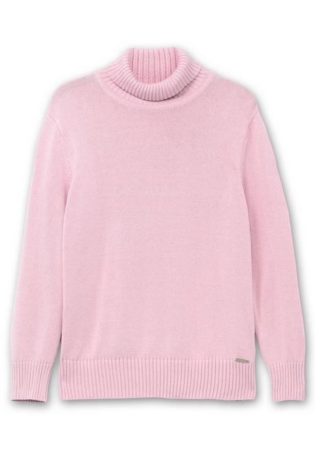 sheego Rollkragenpullover mit Rippbündchen - altrosé sheego Riesige Rabatte