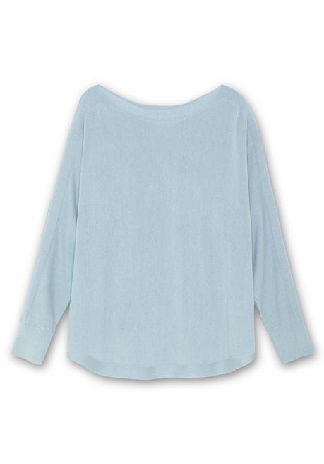sheego Pullover mit U-Boot-Ausschnitt - hellblau sheego Clearance-Verkauf