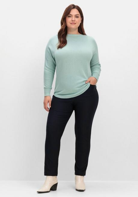 sheego Pullover mit U-Boot-Ausschnitt - mint sheego Kostenloser Versand international