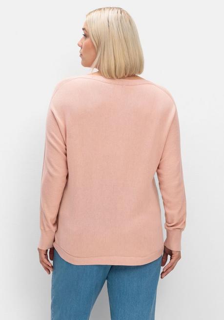 sheego Pullover mit U-Boot-Ausschnitt - puder sheego Fabrikladen