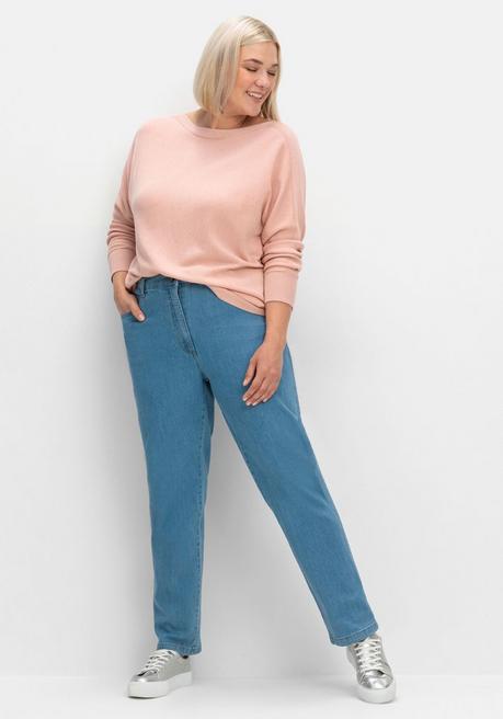 sheego Pullover mit U-Boot-Ausschnitt - puder sheego Fabrikladen