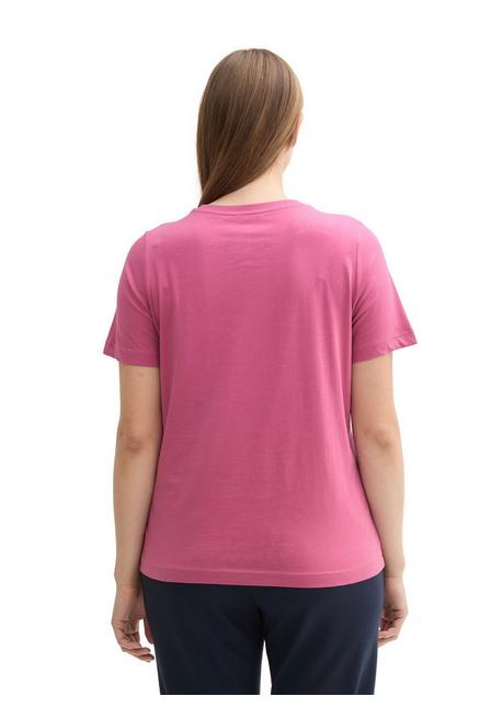 TOM TAILOR Plus T-Shirt mit platziertem Frontdruck - pink bedruckt sheego 50% Rabatt für begrenzte Zeit