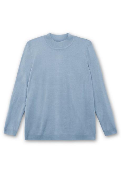 sheego Extraweicher Pullover mit Stehkragen - bleu sheego Fabrikverkauf