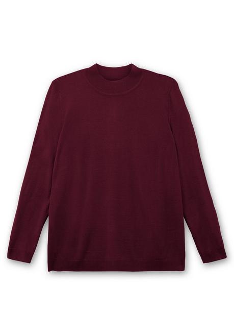 sheego Extraweicher Pullover mit Stehkragen - beere sheego Meist gekauft
