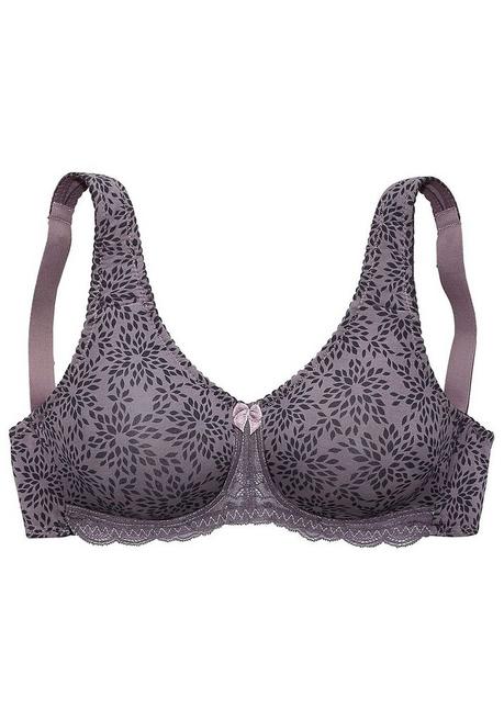 NUANCE Entlastungs-BH mit Jacquardspitze - taupe-schwarz sheego Fabrik Onlineshop
