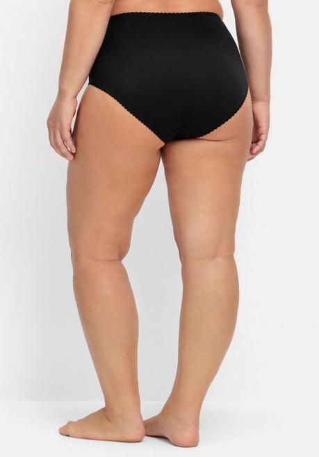 sheego Taillenslip mit transparenter Spitze - schwarz sheego Versandkostenfrei