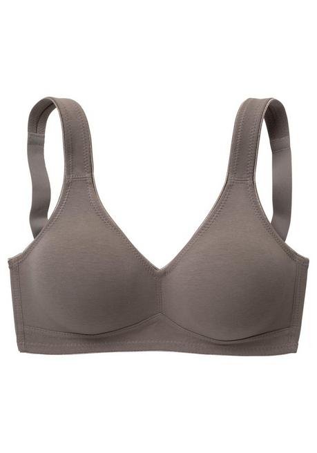 PETITE FLEUR Doppelpack Basic-BHs ohne Bügel - taupe+weiß sheego Flash Sale