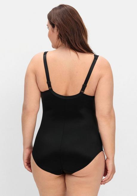 sheego Body in Satinoptik, mit Spitze - schwarz sheego Muttertagsangebot