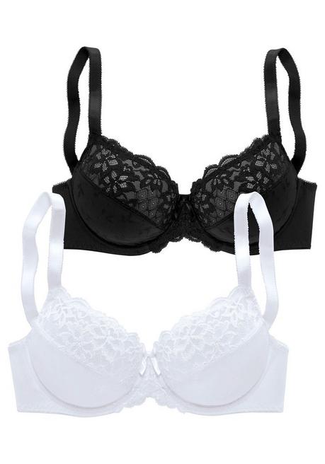 PETITE FLEUR Bügel-BH - schwarz+weiß sheego Heißer Verkauf