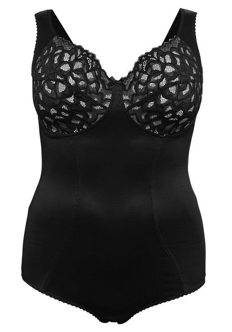 sheego Body ohne Bügel mit leichtem Shape-Effekt - schwarz sheego Räumungsverkauf