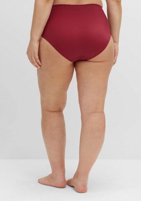 sheego Taillenslip mit transparenter Spitze - burgund sheego JETZT KAUFEN