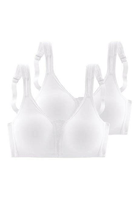 PETITE FLEUR Doppelpack BHs ohne Bügel - weiß sheego Letzte 2 Tage