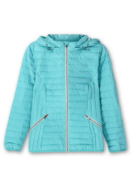 sheego Leichte Steppjacke mit abnehmbarer Kapuze - aqua sheego Speichern exportieren