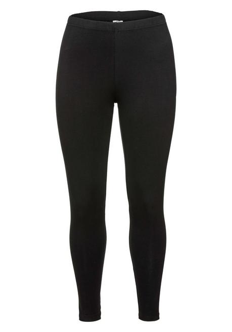 sheego Leggings mit Gummizugbund - schwarz sheego Rabatte dieses Monats