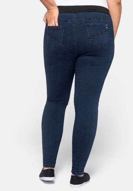 sheego Skinny Jeans mit »Ultimate Stretch«, wächst bis 3 Gr. mit - dark blue Denim sheego im Angebot