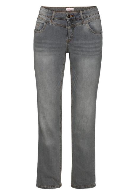 sheego Gerade Jeans mit Used-Effekten - grey Denim sheego Fabrik Onlineshop