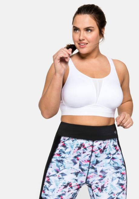 sheego Sport-BH aus COOLMAX® mit 2 Tragevarianten - weiß sheego Muttertagsangebot